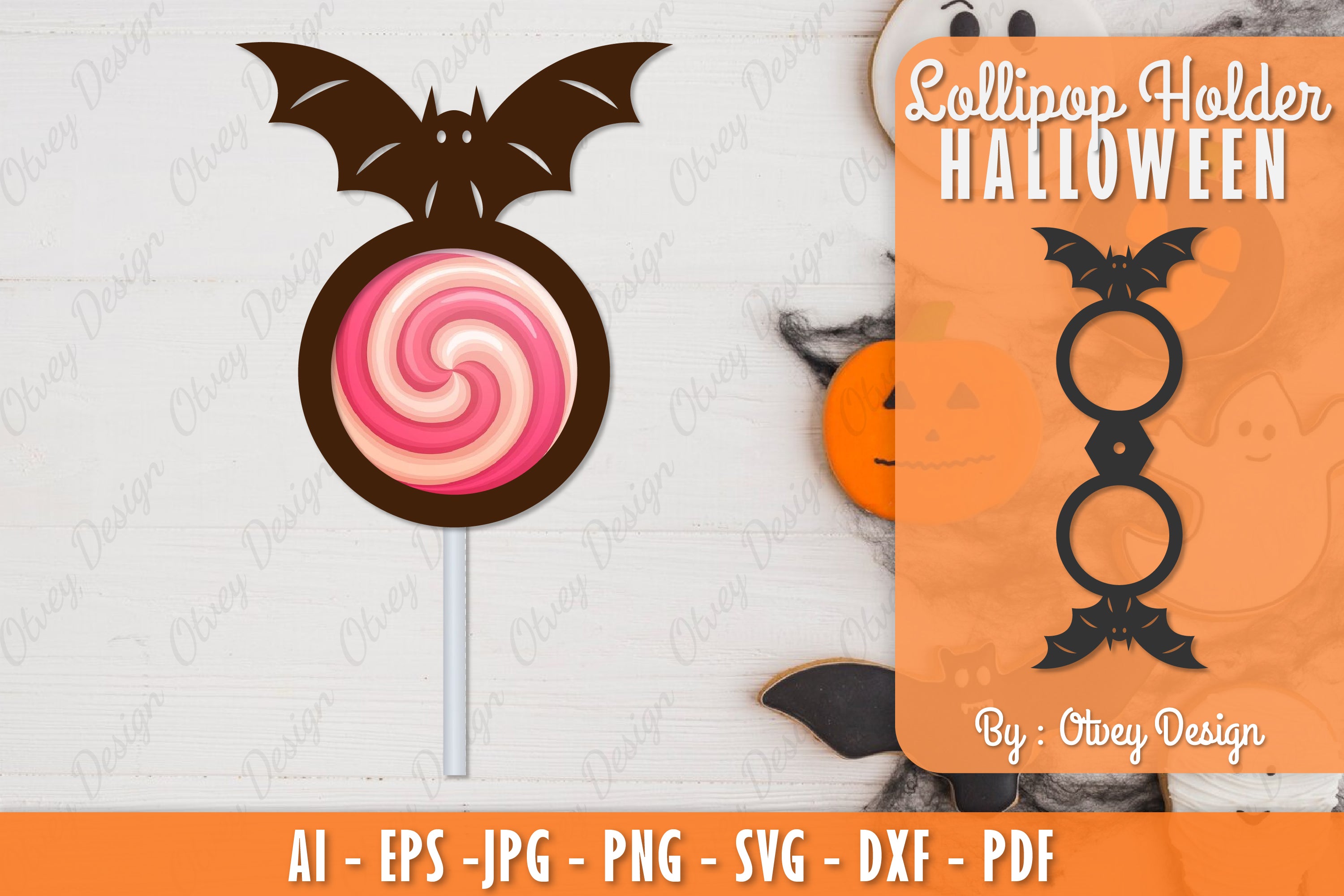 Halloween Lollipop Holder SVG Bundle 2 - CraftNest - Digital Crafting and Art