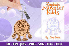 Monster Kids Keychain SVG Bundle 9 - CraftNest - Digital Crafting and Art