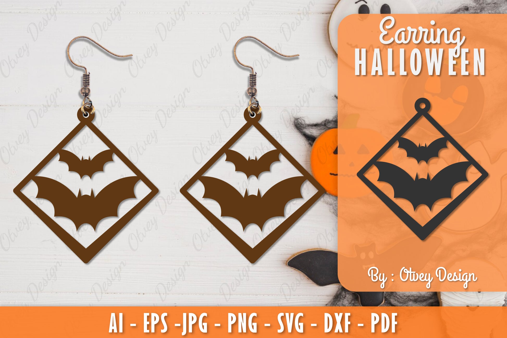 Halloween Earring Lasercut SVG Bundle 6 - CraftNest - Digital Crafting and Art