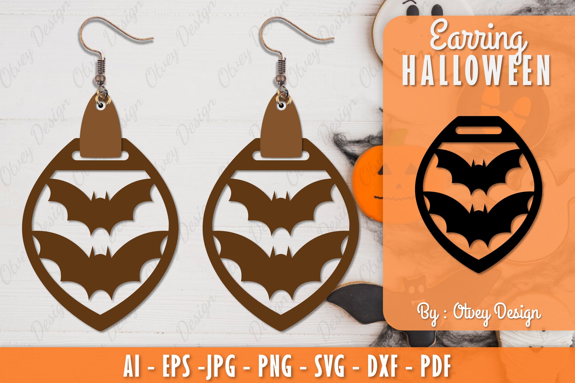 Halloween Earring Lasercut SVG Bundle 8 - CraftNest - Digital Crafting and Art