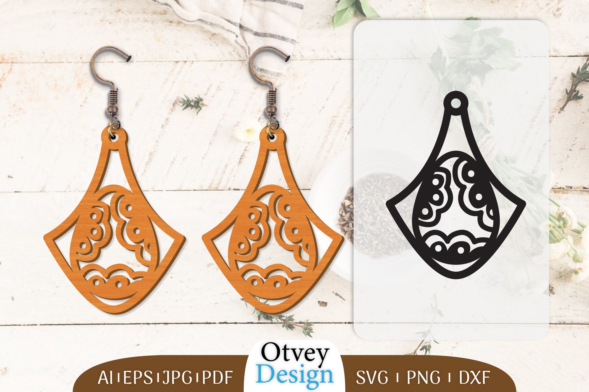 Happy Easter Egg Earring Lasercut SVG Bundle 26 - CraftNest - Digital Crafting and Art