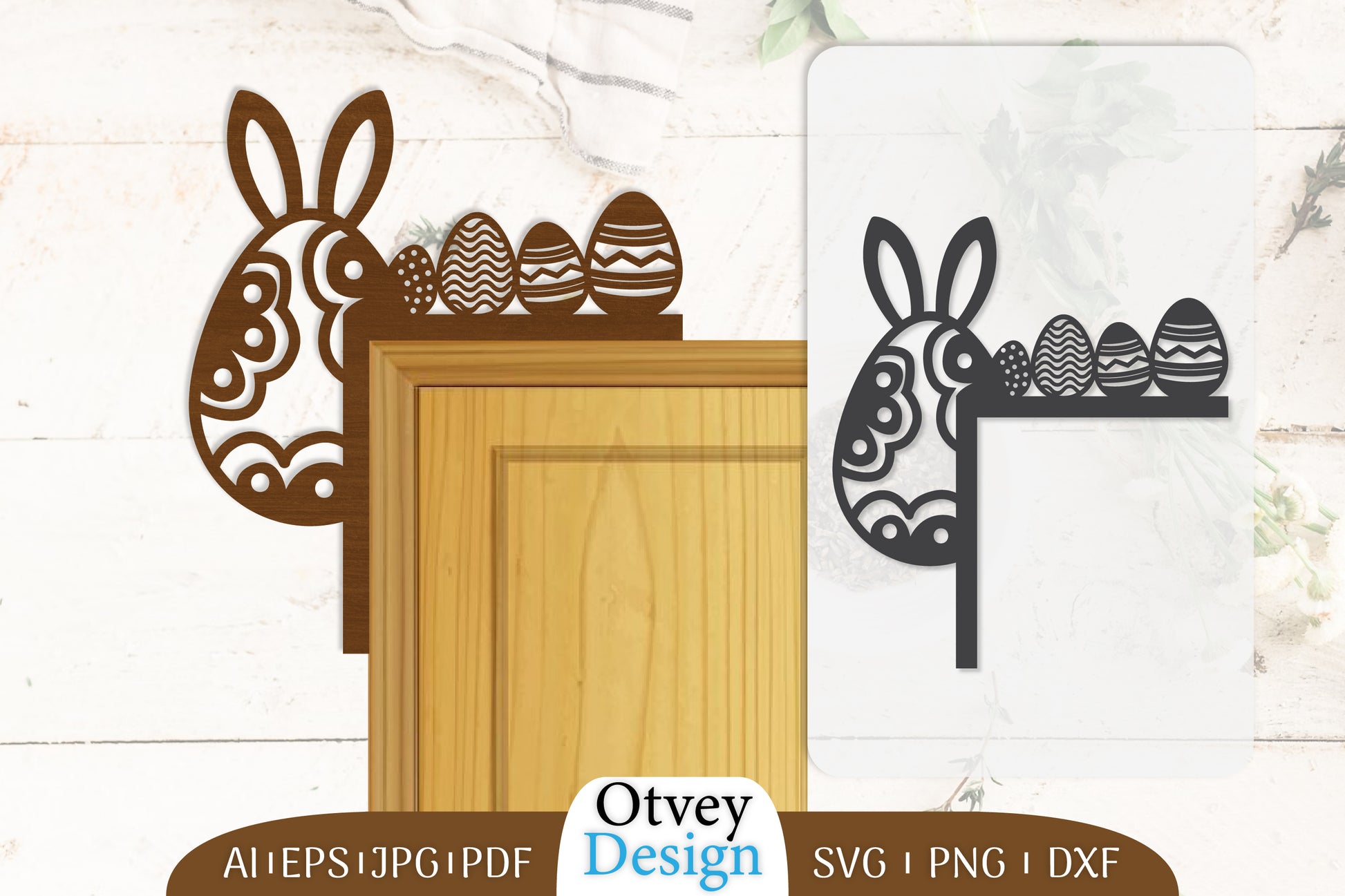 Door Corner Happy Easter Egg Lasercut SVG Bundle 2 - CraftNest - Digital Crafting and Art