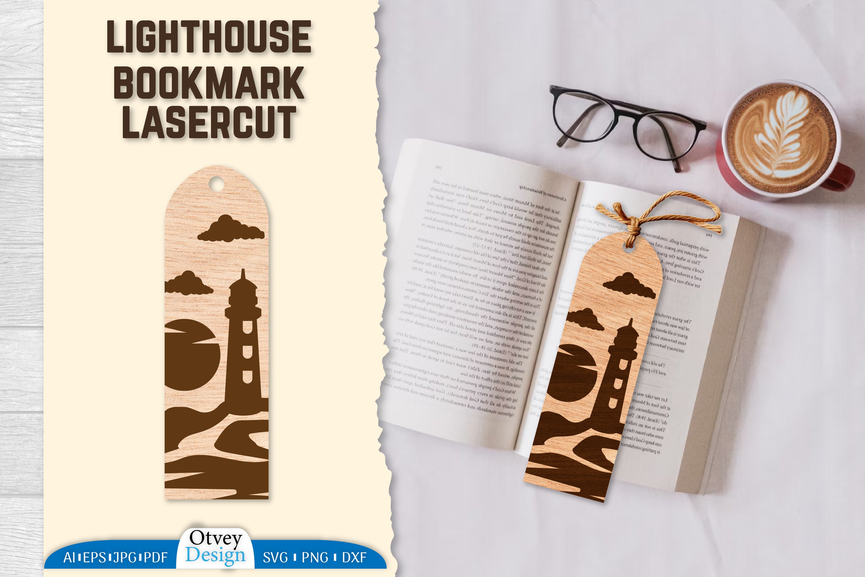 Lighthouse Bookmark SVG Bundle 2 - CraftNest - Digital Crafting and Art