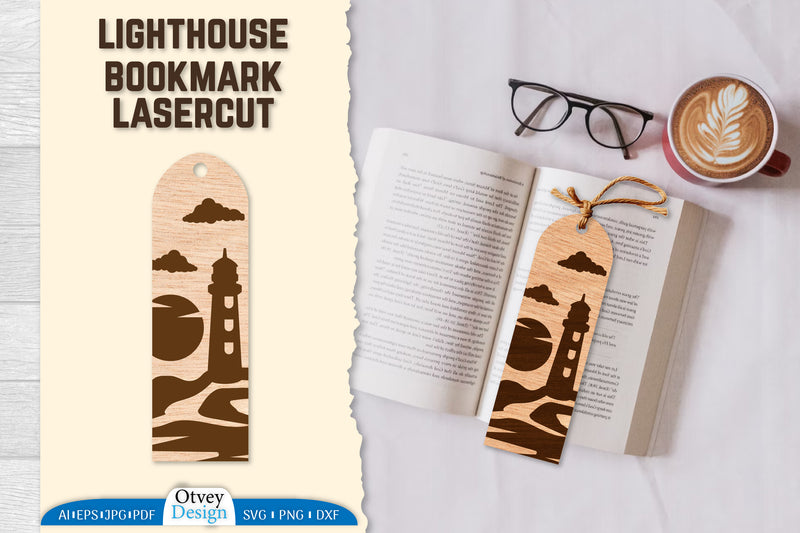 Lighthouse Bookmark SVG Bundle 2 - CraftNest - Digital Crafting and Art