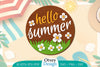 Summer Round Door Hanger SVG Bundle