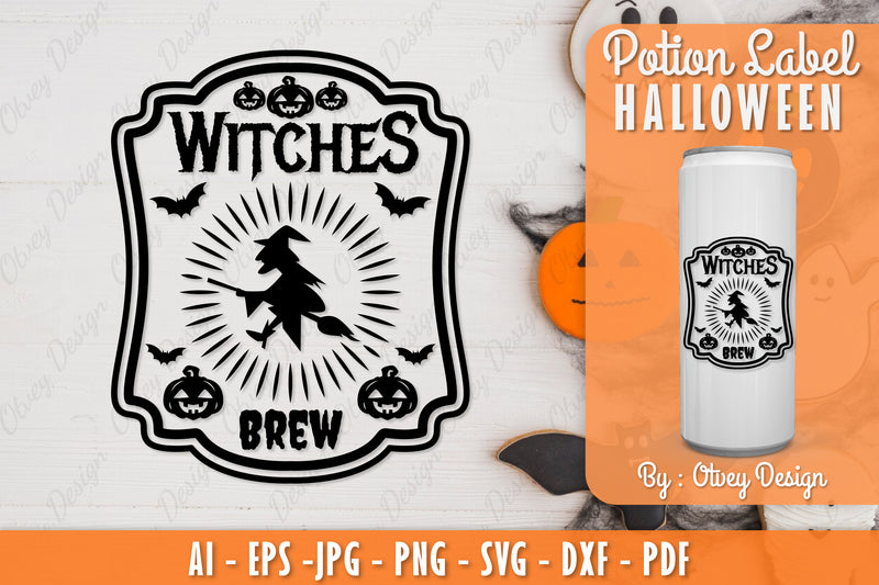 Halloween Potion Label SVG Bundle 2 - CraftNest - Digital Crafting and Art