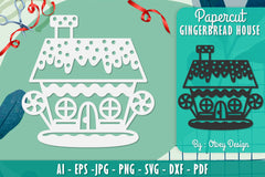 Gingerbread House Papercut SVG Bundle 2 - CraftNest - Digital Crafting and Art