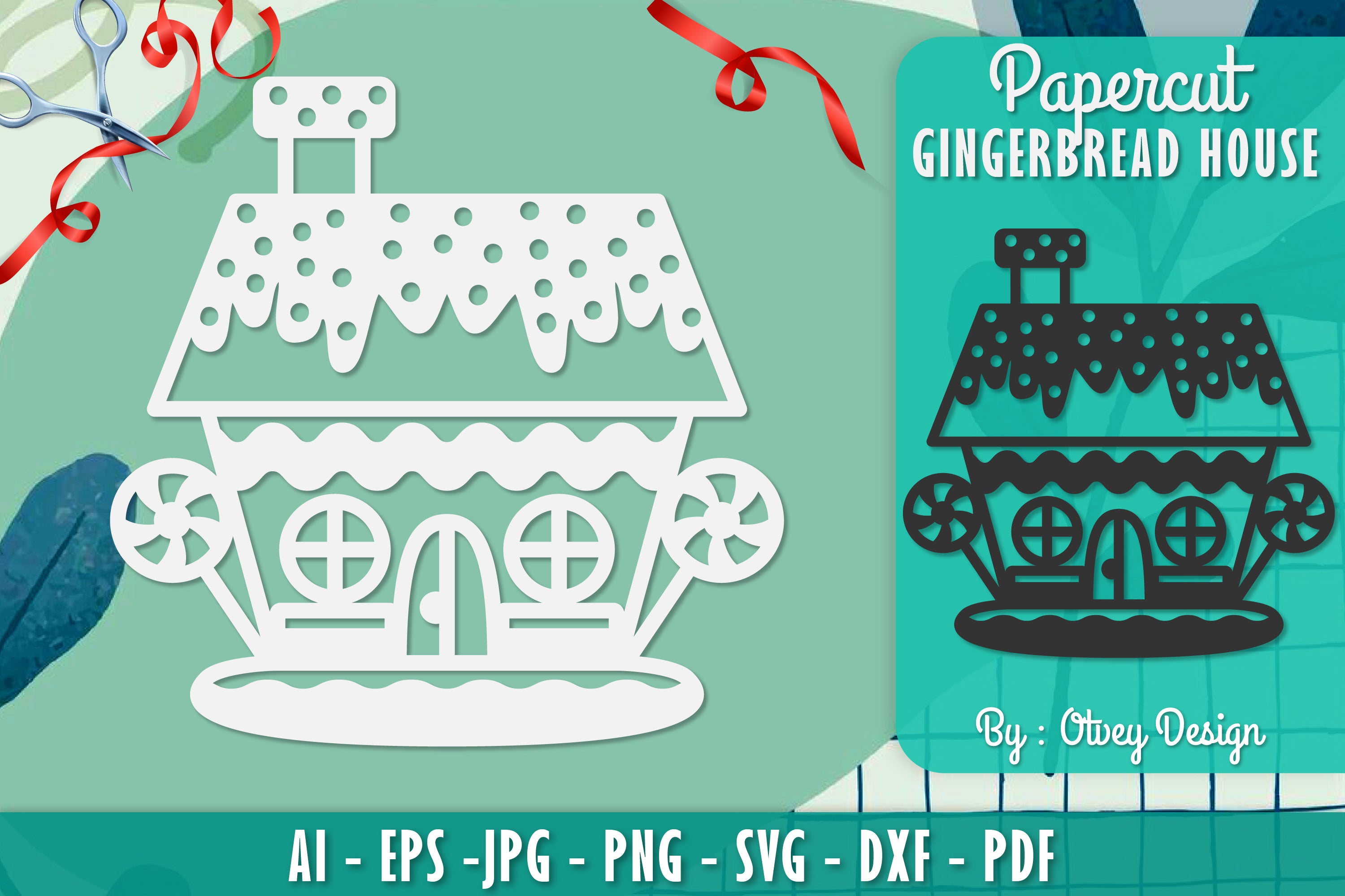 Gingerbread House Papercut SVG Bundle 2 - CraftNest - Digital Crafting and Art
