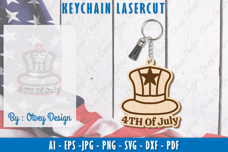 Patriotic Keychain SVG Bundle 2 - CraftNest - Digital Crafting and Art