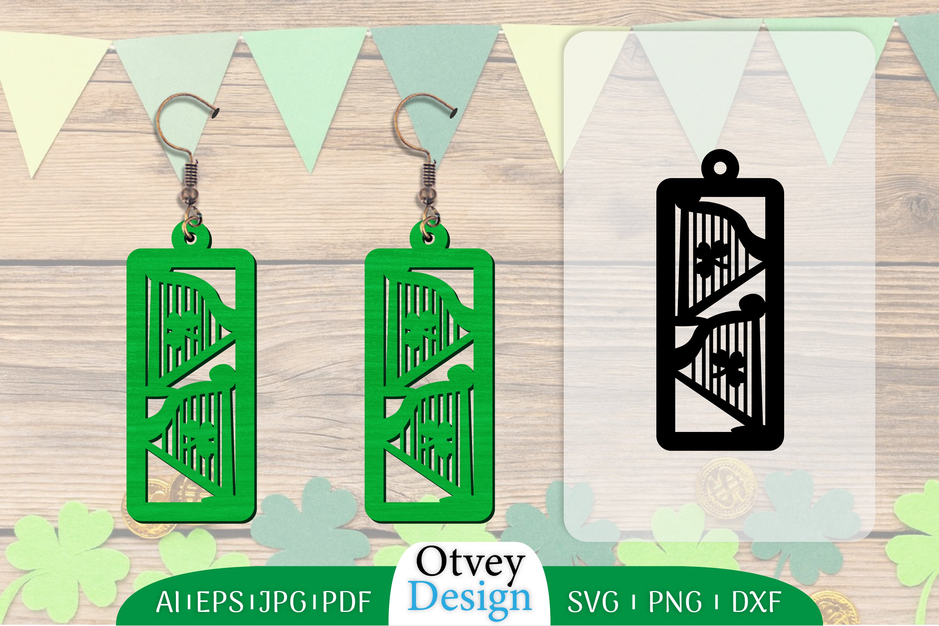 St Patrick's Day Earring SVG Bundle