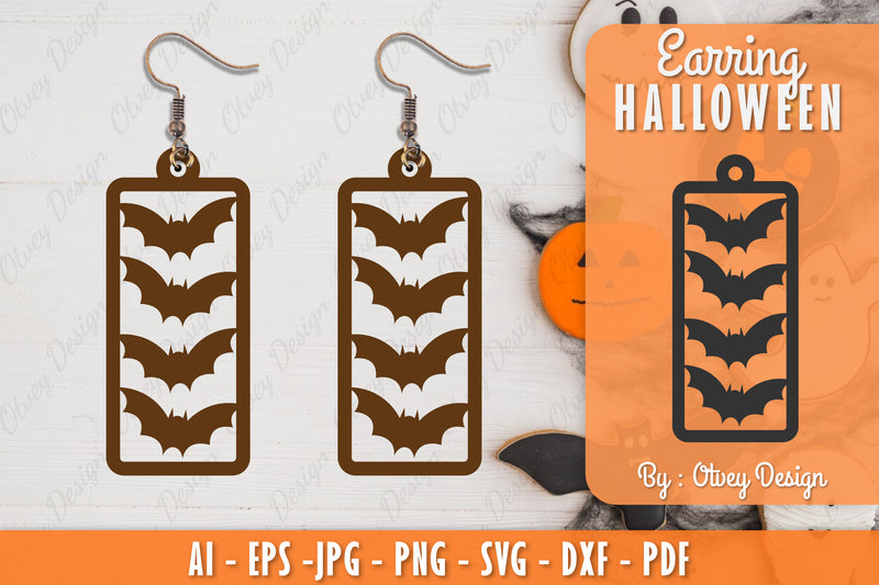 Earring Halloween Lasercut SVG Bundle 32 - CraftNest - Digital Crafting and Art