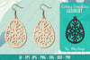 Snowflake Earring Lasercut SVG Bundle