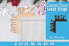 Christmas Santa Sleigh Door Corner Lasercut SVG Bundle