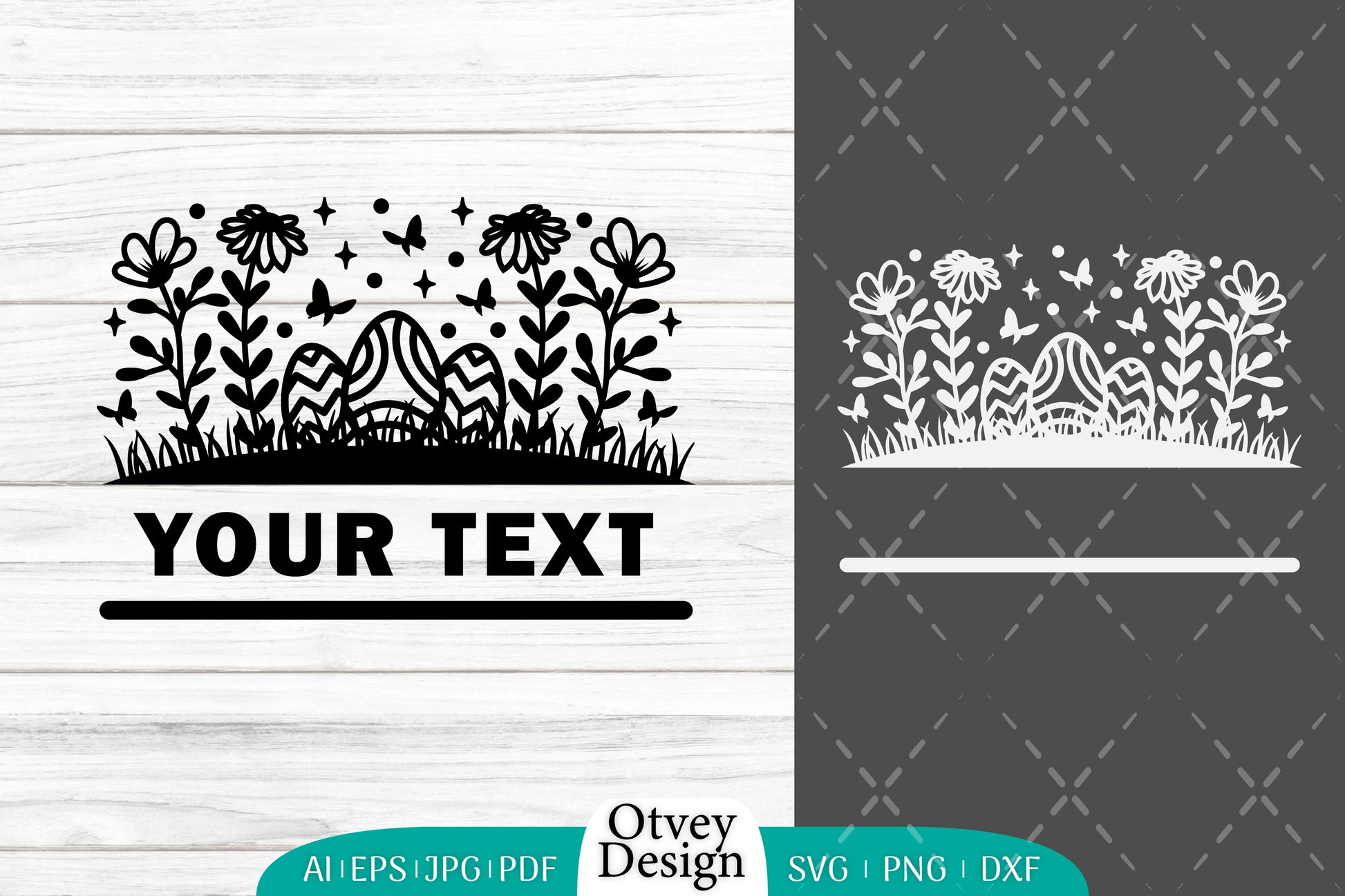 Easter Bunny Garden Scene SVG Bundle 9 - CraftNest - Digital Crafting and Art