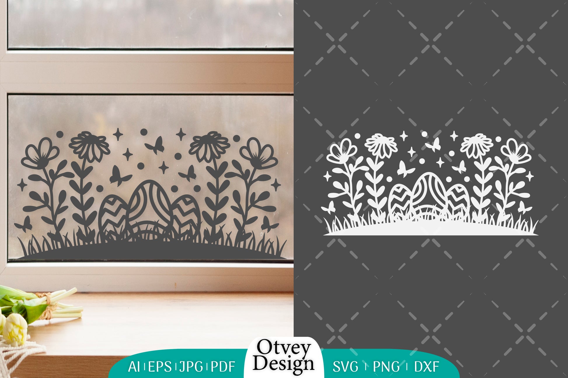 Easter Bunny Garden Scene SVG Bundle 2 - CraftNest - Digital Crafting and Art