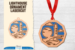 Lighthouse Lasercut Ornament SVG Bundle 64 - CraftNest - Digital Crafting and Art