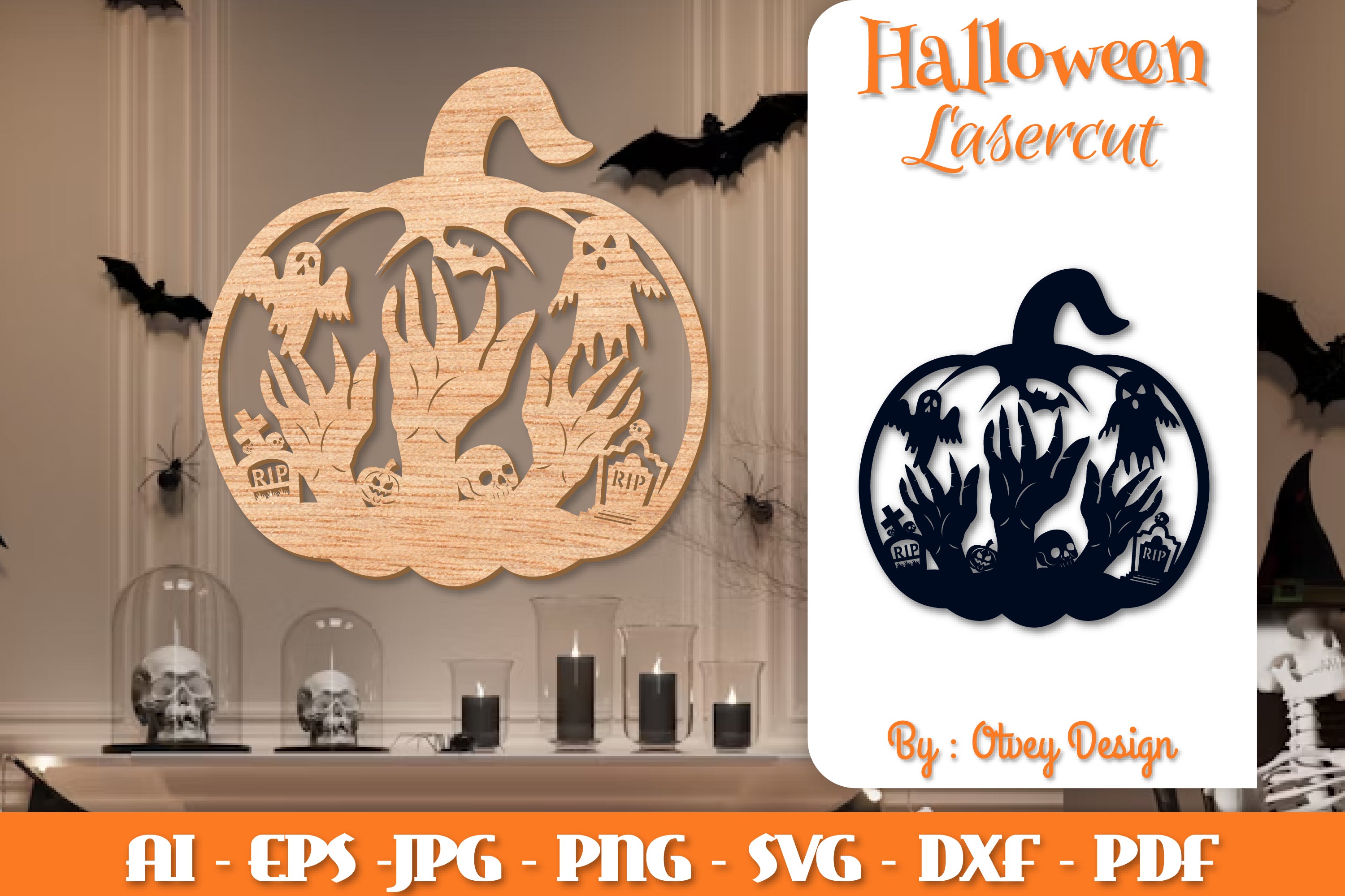 Halloween Pumpkins Lasercut SVG Bundle