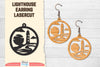 Lighthouse Earring Lasercut SVG Bundle
