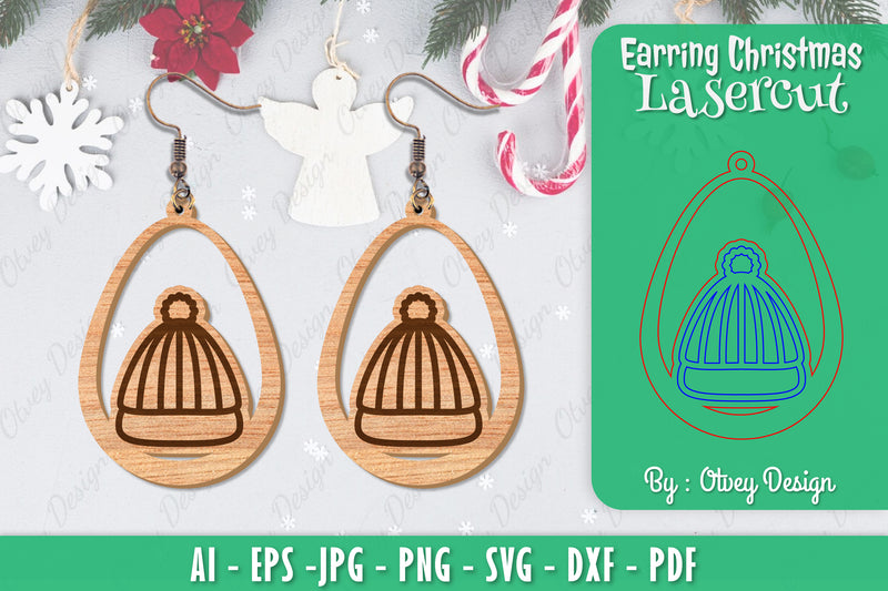 Christmas Earrings SVG Bundle 80 - CraftNest - Digital Crafting and Art