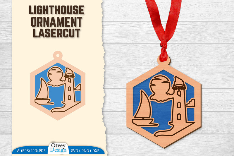 2040 Lighthouse Lasercut Ornament SVG Bundle - CraftNest - Digital Crafting and Art