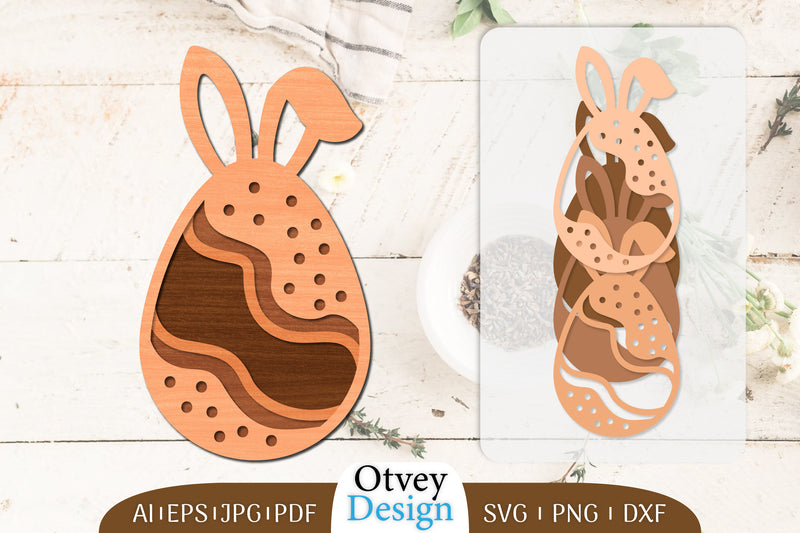 Easter Eggs Lasercut SVG Bundle 3 - CraftNest - Digital Crafting and Art