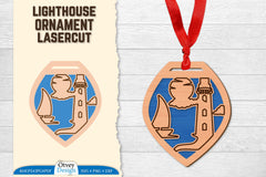 Lighthouse Lasercut Ornament SVG Bundle 77 - CraftNest - Digital Crafting and Art