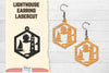 Lighthouse Earring Lasercut SVG Bundle