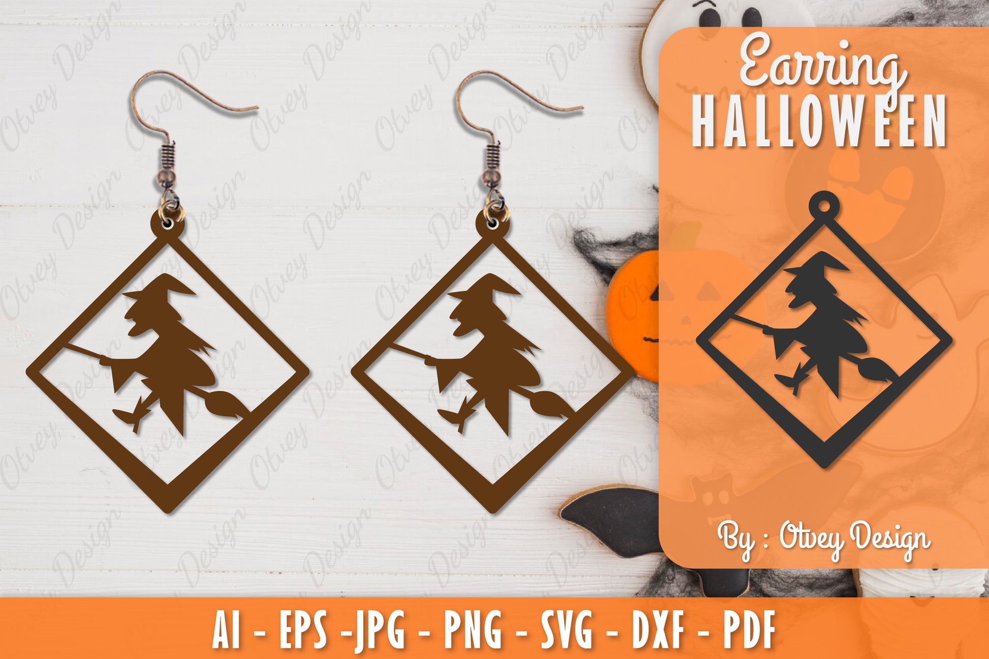 Earring Halloween Lasercut SVG Bundle 206 - CraftNest - Digital Crafting and Art