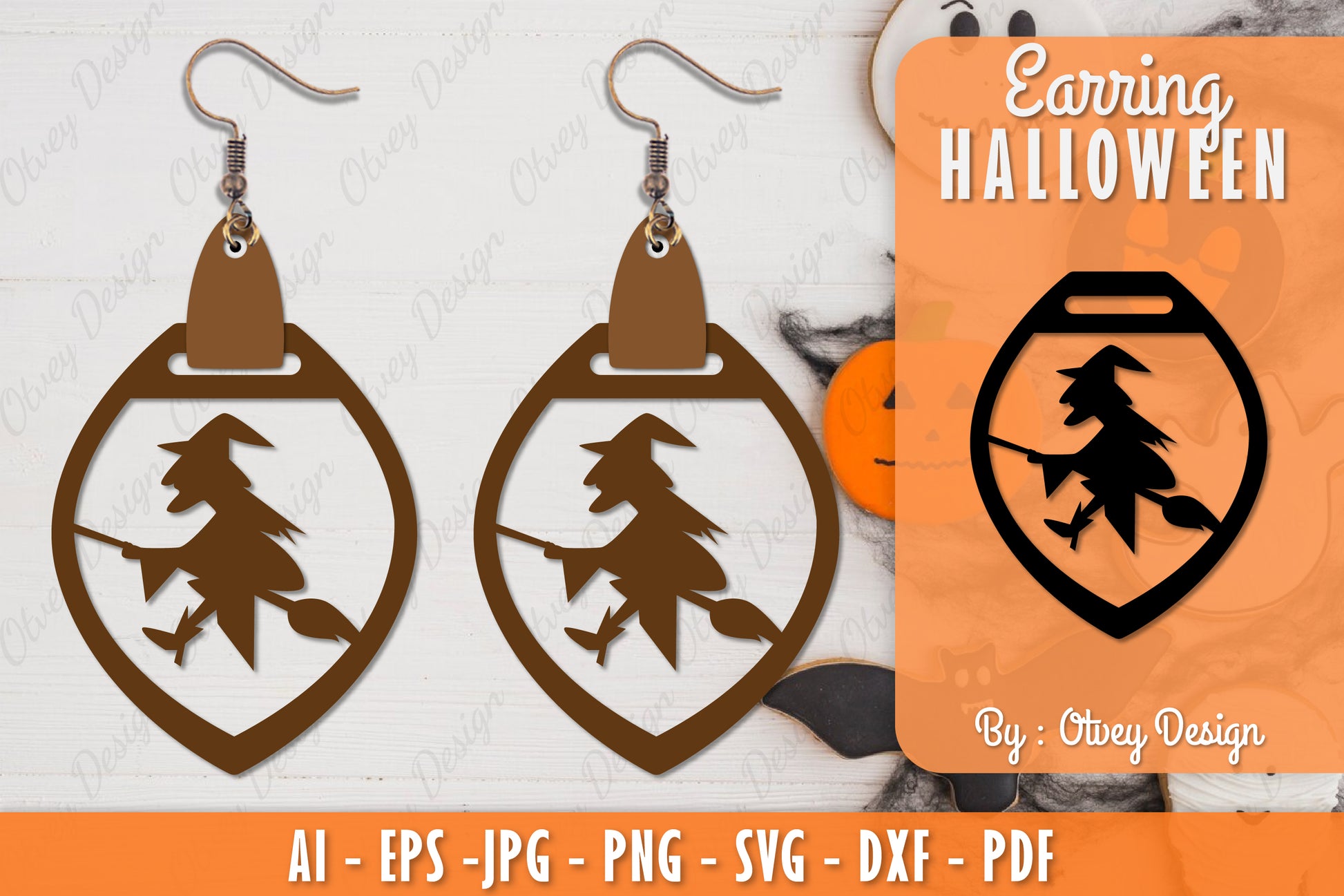 Earring Halloween Lasercut SVG Bundle 264 - CraftNest - Digital Crafting and Art