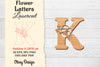Flower Letters Laser Cut File SVG Bundle