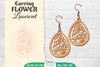 Earring Flower Lasercut SVG Bundle