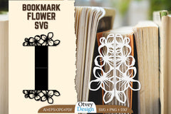 Cutout Flower Bookmark SVG Bundle 11 - CraftNest - Digital Crafting and Art