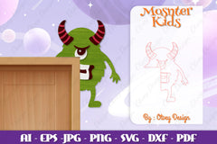 Monster Kids Corner Door Lasercut SVG Bundle 11 - CraftNest - Digital Crafting and Art