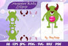Monster Kids Lollipop Holders SVG Bundle