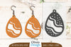Happy Easter Egg Earring Lasercut SVG Bundle