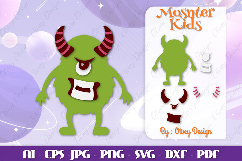 Monster Kids SVG Bundle 11 - CraftNest - Digital Crafting and Art