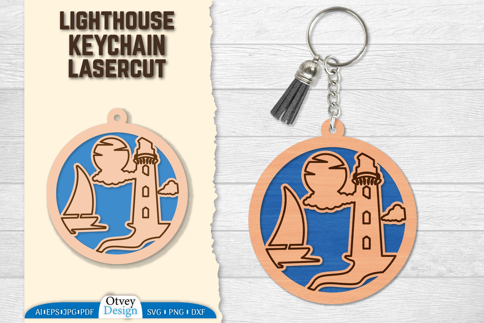 Lighthouse Lasercut Ornament SVG Bundle 5 - CraftNest - Digital Crafting and Art