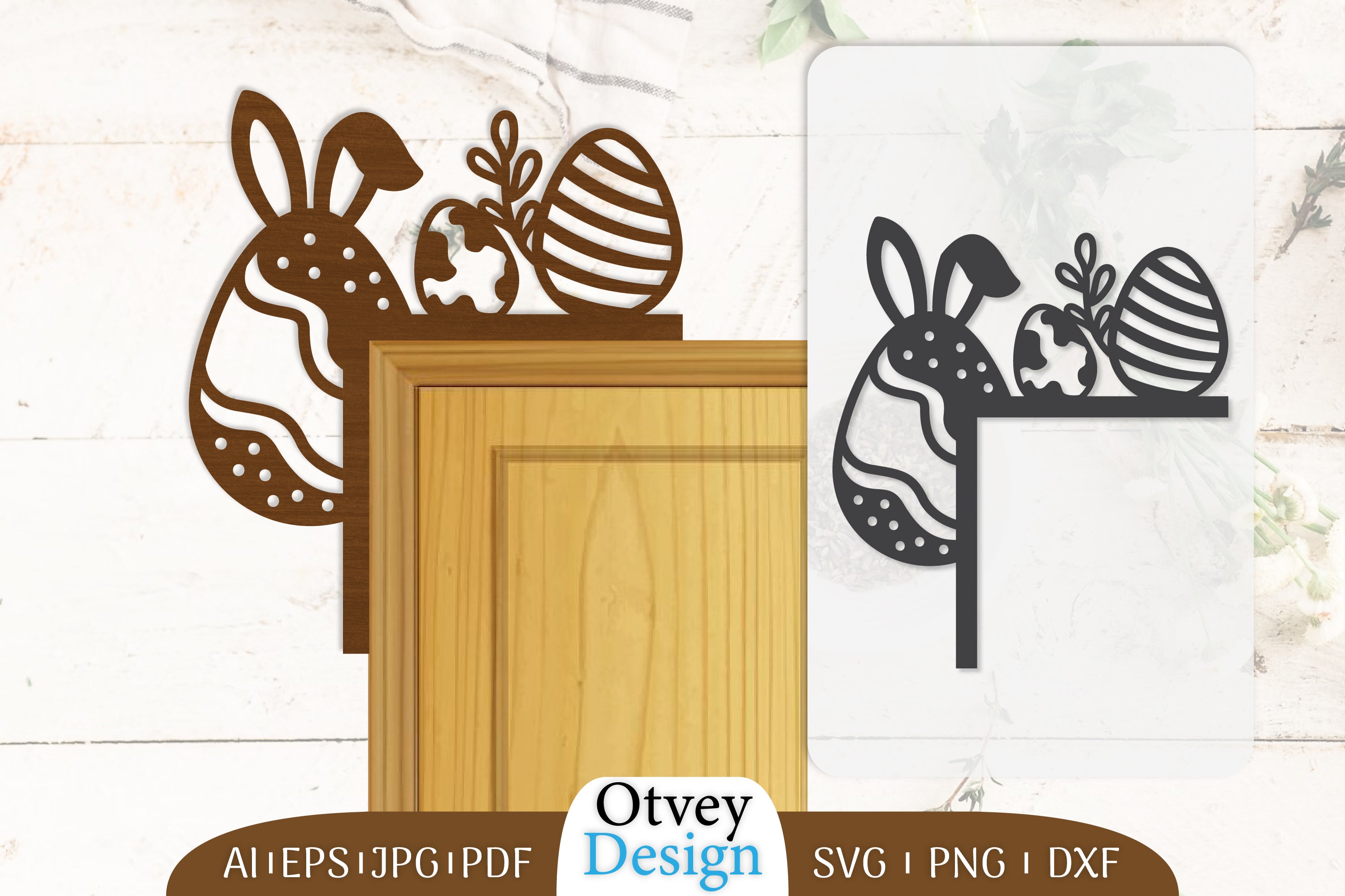 Happy Easter Egg Door Corner SVG Bundle 1 - CraftNest - Digital Crafting and Art