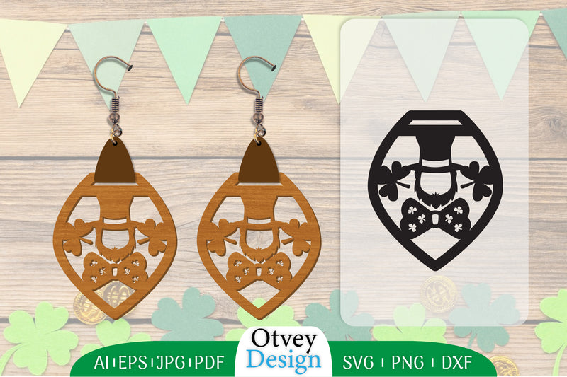 St Patrick's Day Earring Lasercut SVG Bundle 60 - CraftNest - Digital Crafting and Art