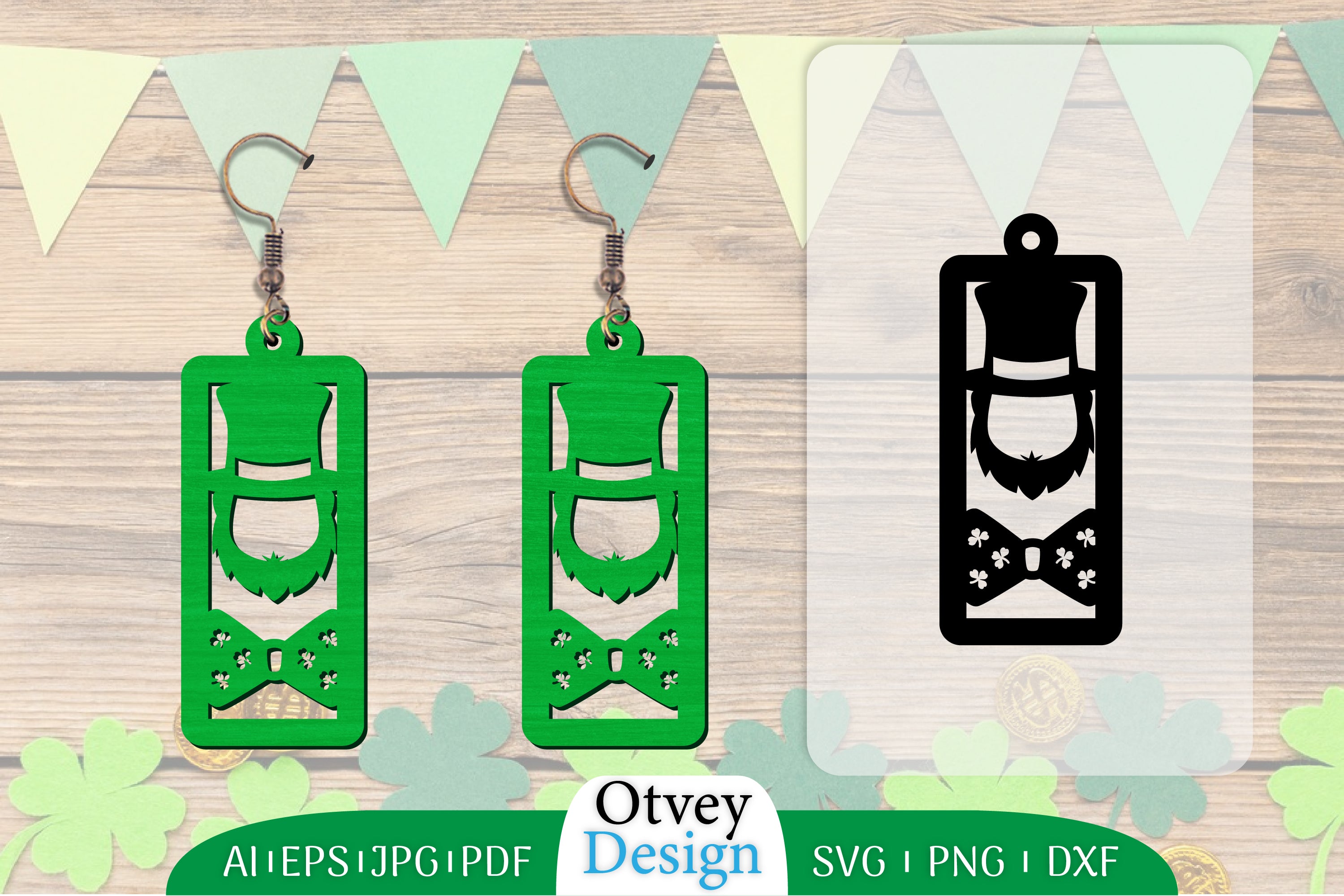 St Patrick's Day Earring Lasercut SVG Bundle 77 - CraftNest - Digital Crafting and Art