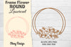Frame Flower Round Lasercut SVG Bundle