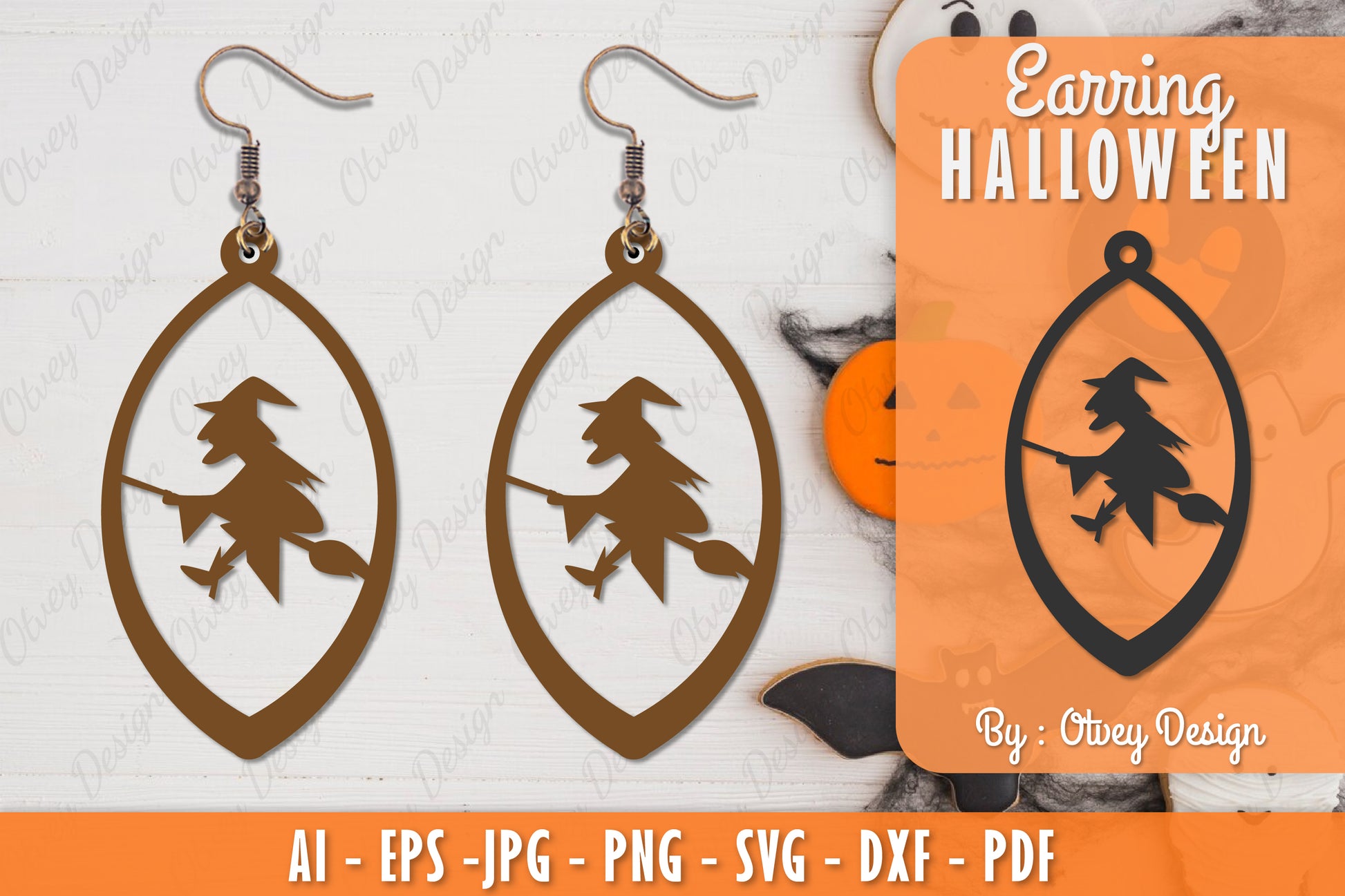 Earring Halloween Lasercut SVG Bundle 148 - CraftNest - Digital Crafting and Art