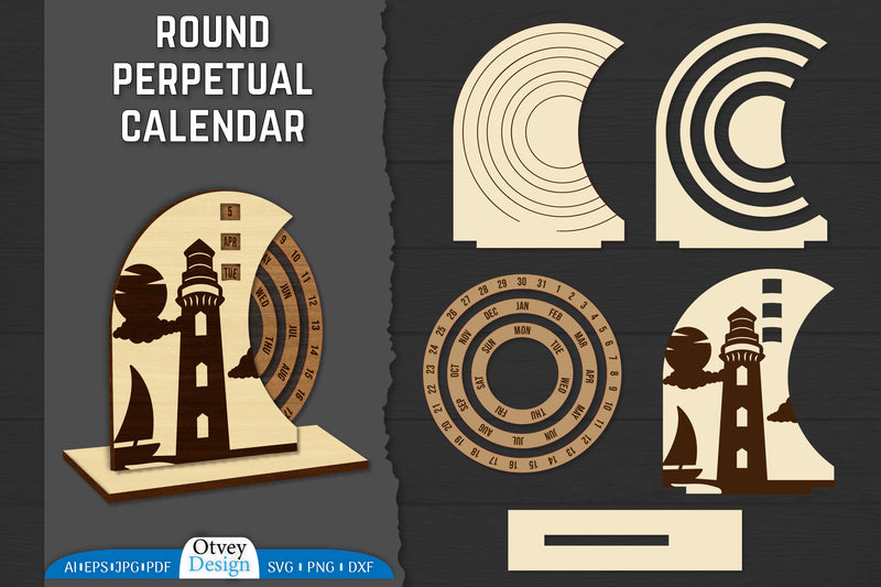 Perpetual Calendar SVG Bundle 2 - CraftNest - Digital Crafting and Art