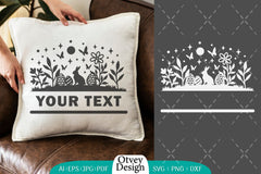 Easter Bunny Scene in Garden SVG Bundle 3 - CraftNest - Digital Crafting and Art