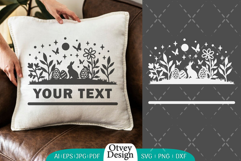 Easter Bunny Scene in Garden SVG Bundle 3 - CraftNest - Digital Crafting and Art