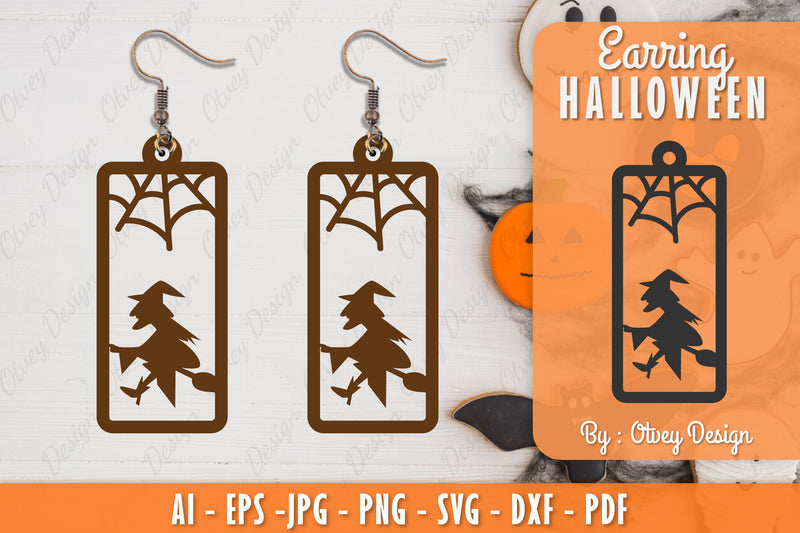Earring Halloween Lasercut SVG Bundle 33 - CraftNest - Digital Crafting and Art