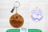 Keychain Sunset Mountain Lasercut SVG Bundle