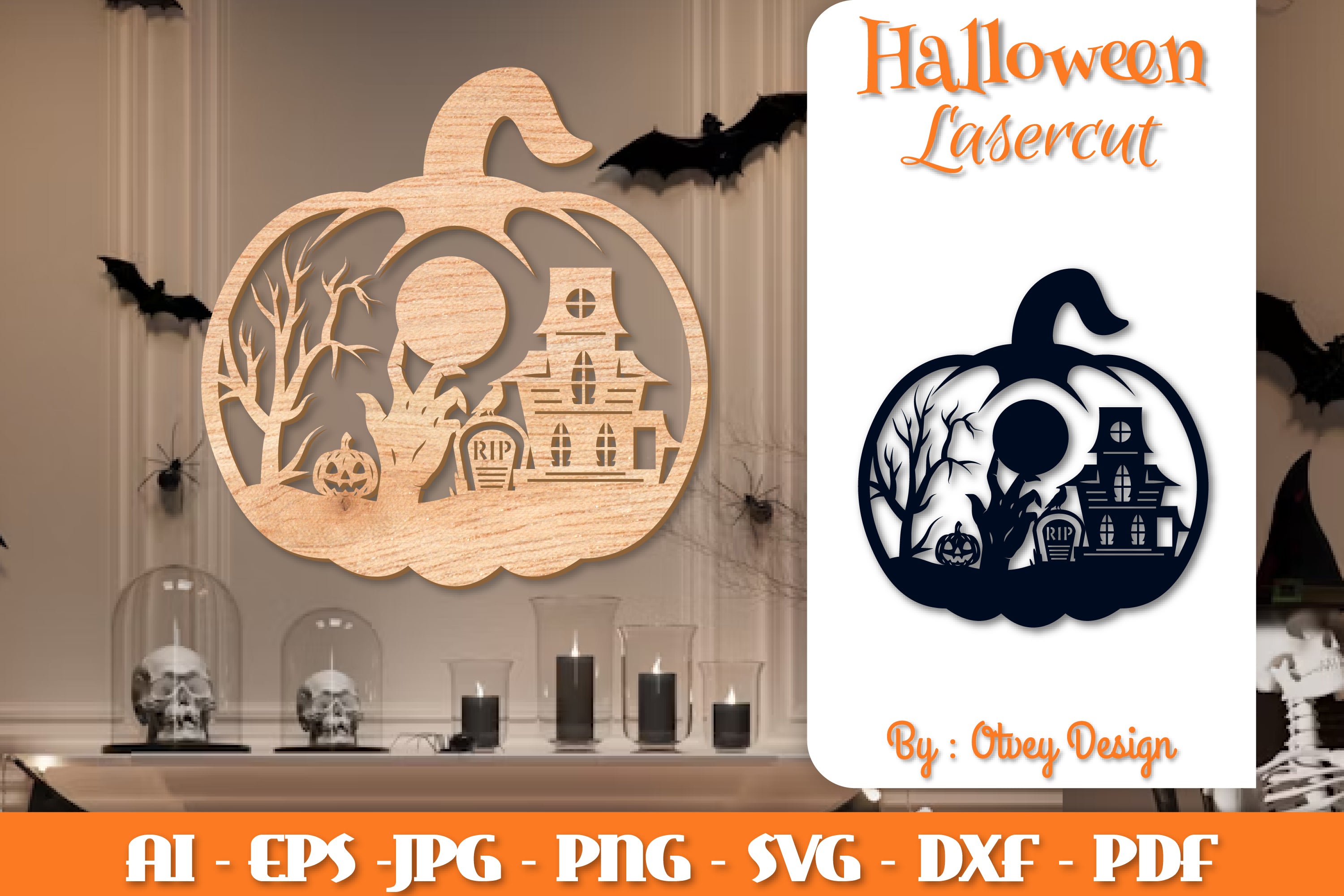 Halloween Pumpkins Lasercut SVG Bundle