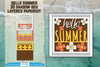 Hello Summer 3D Shadow Box Papercut SVG Bundle