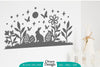 Easter Bunny Garden Scene SVG Bundle